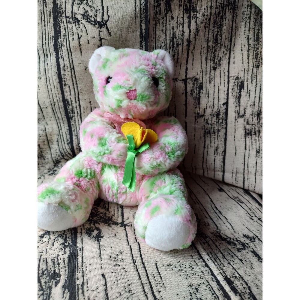 Cute Ty Beanie Buddies Original Stuffed Toy 2003 With Pick Flowers.
